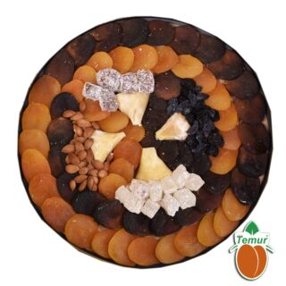 Large Wooden Round Apricot Gift Box